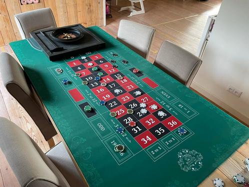 Roulette, poker en blackjack huren!, Hobby en Vrije tijd, Gezelschapsspellen | Overige, Zo goed als nieuw, Vijf spelers of meer