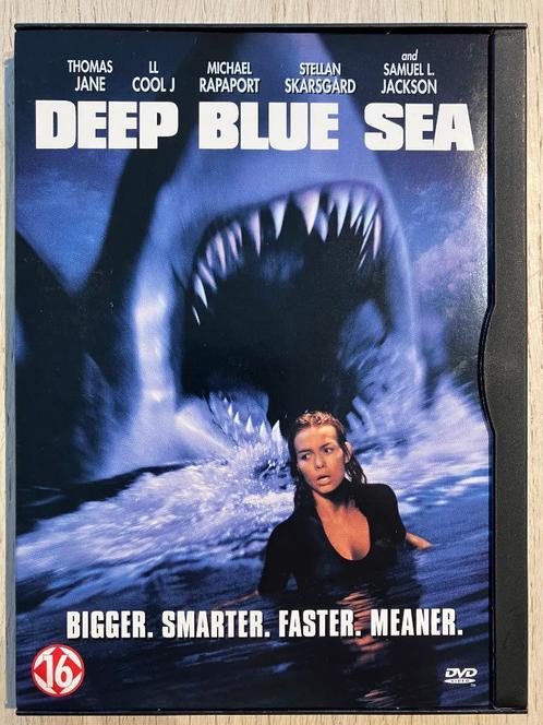 DVD : Deap Blue Sea (Actie met Samuel L. Jackson), Cd's en Dvd's, Dvd's | Actie, Zo goed als nieuw, Actie, Vanaf 16 jaar, Ophalen of Verzenden