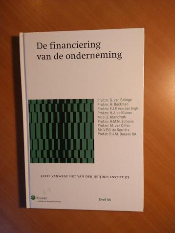 De financiering van de onderneming. Maeijer, Prof. Mr. J.M.M beschikbaar voor biedingen