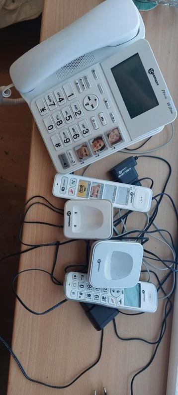 Ouderentelefoon Geemarc met fototoetsen + 2 handsets beschikbaar voor biedingen