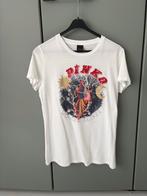 Pinko T-shirt met opdruk, maat M, Verzenden, Wit, Korte mouw, Gedragen