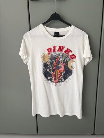 Pinko T-shirt met opdruk, maat M beschikbaar voor biedingen