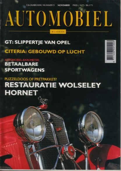 Automobiel 9 1991 : Opel GT - Willys Knight 56 Open Tourer, Ophalen of Verzenden, Gelezen, Algemeen