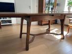 Art Nouveau, uitschuifbare, eiken tafel, Gebruikt, 100 tot 150 cm, Eikenhout, 200 cm of meer