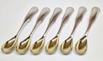 Set van 6 zilveren theelepels H.A. Schuss, Amsterdam 1863., Antiek en Kunst, Antiek | Goud en Zilver, Ophalen of Verzenden, Goud