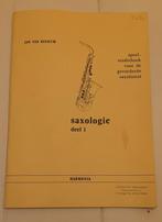 Muziekboek Saxologie deel 1., Ophalen of Verzenden, Zo goed als nieuw, Les of Cursus, Klassiek