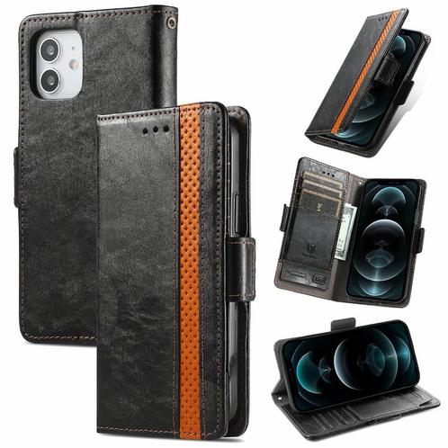 PU-leer Wallet Flip Case Set voor iPhone 12 Mini _ Zwart, Telecommunicatie, Mobiele telefoons | Hoesjes en Frontjes | Apple iPhone