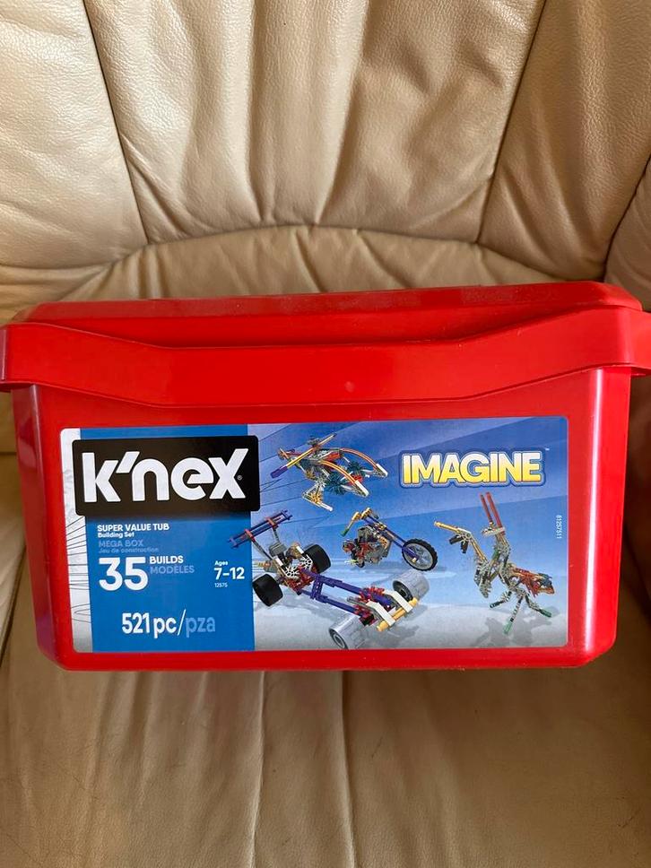 K’nex bouwset – 521 stuks – Super Value Tub (7-12 jaar), Kinderen en Baby's, Speelgoed | Bouwstenen, Zo goed als nieuw, K'nex