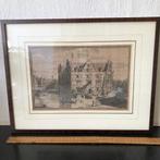 Delft kopergravure 'Het Magazyn van Holland', Antiek en Kunst, Kunst | Etsen en Gravures, Ophalen of Verzenden