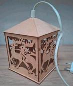 Houten kinder hanglamp., Huis en Inrichting, Lampen | Hanglampen, Ophalen of Verzenden, Zo goed als nieuw, Minder dan 50 cm