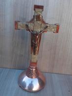 Art Deco koperen staande Crucifix "Pax", Ophalen of Verzenden