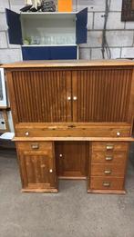 Houten rolluik bureau, Huis en Inrichting, Kasten | Secretaires, Ophalen of Verzenden, Gebruikt