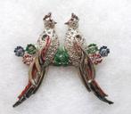 Art Deco 'Coro' Love Birds Broche. GRATIS Verzending., Sieraden, Tassen en Uiterlijk, Overige materialen, Broche, Verzenden