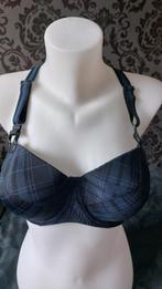 Marlies Dekkers Gloria BH - Blauw Geruit - Maat 85D, Marlies Dekkers, Ophalen of Verzenden, Blauw, BH