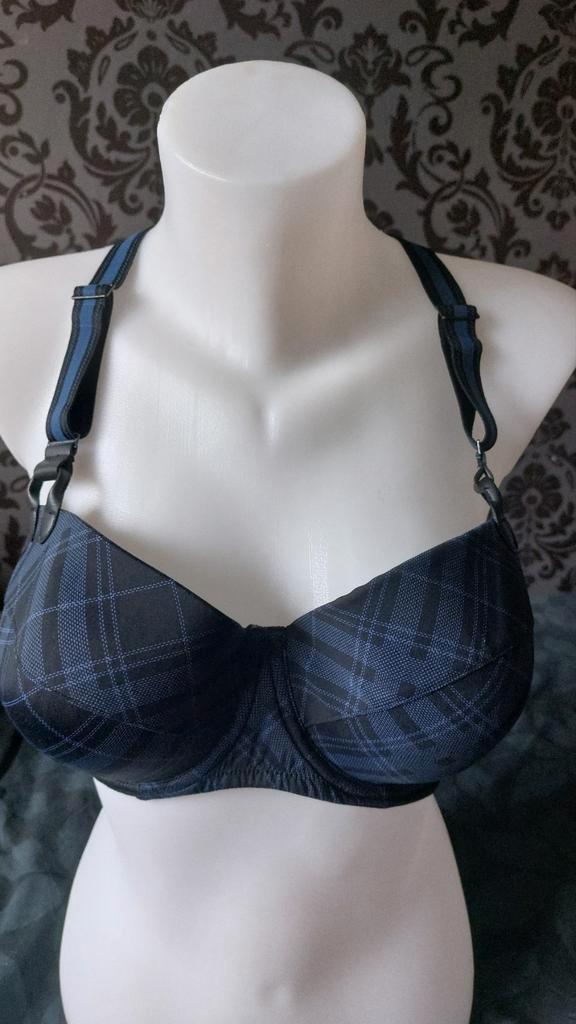 Marlies Dekkers Gloria BH - Blauw Geruit - Maat 85D, Kleding | Dames, Ondergoed en Lingerie, BH, Blauw, Ophalen of Verzenden