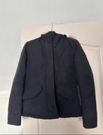 Donker blauwe winterjas, bontkraag merk Fiore maat 36/38, Blauw, Fiore, Ophalen of Verzenden, Maat 36 (S)