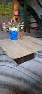 Eleonora Salontafel travertin.Vierkant 80x80, Ophalen, Vierkant, 50 tot 100 cm, Zo goed als nieuw