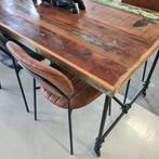 Industriele horeca tafels recycle hout, vintage tafel.  973, 50 tot 100 cm, Nieuw, Minder dan 100 cm, Ophalen of Verzenden