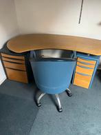 Bureau met Stoel - Blauw, Ophalen, Gebruikt, Blauw, Bureaustoel