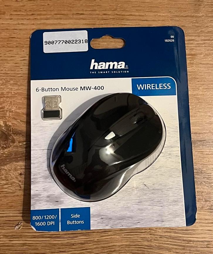 Hama MW-400, Computers en Software, Muizen, Nieuw, Rechtshandig, Verzenden