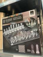 Glazen schaakspel schaakbord, Ophalen of Verzenden, Zo goed als nieuw