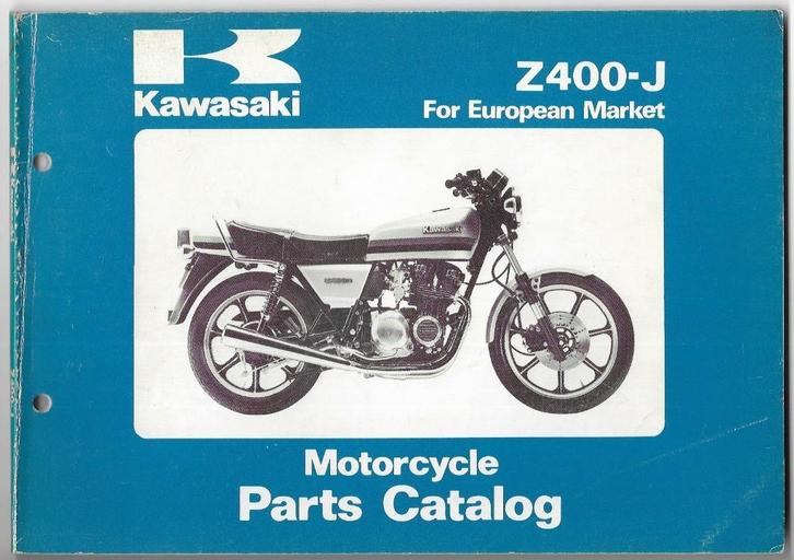 Kawasaki Z400 J1 en J2 Parts List European Market (2113z), Motoren, Handleidingen en Instructieboekjes, Kawasaki, Ophalen of Verzenden