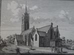 gravure NH kerk te Beverwijk Hendrik de Leth 1768, Antiek en Kunst, Verzenden