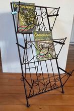 Bruin metalen tijdschriftenrek, 83 cm hoog, Ophalen, Gebruikt