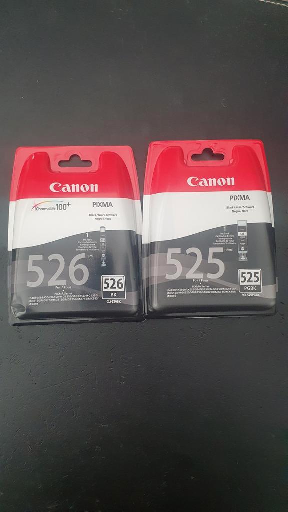 Canon PIXMA 525 & 526 Inktcartridges - Nieuw, Computers en Software, Printerbenodigdheden, Nieuw, Cartridge, Ophalen of Verzenden