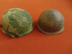 Lot US helmen+ Mitchell camo+ US Vietnam liner, Verzenden, Landmacht, Amerika, Helm of Baret