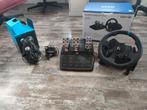 Logitech G923, stuur, pedalen en schakel, Spelcomputers en Games, Spelcomputers | Overige Accessoires, Ophalen of Verzenden, Zo goed als nieuw