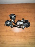 Witte koffiekar met hout, lade en handdoekhaakjes, Ophalen, Gebruikt