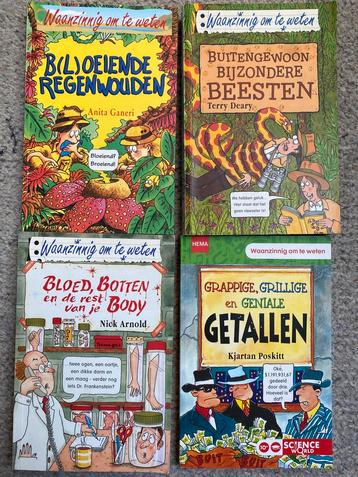 4x waanzinnig om te weten - €3 per stuk of €10 voor alle 4 beschikbaar voor biedingen