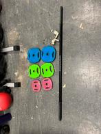 Reebok steo met escape bodypump set stang met schijven, Sport en Fitness, Ophalen, Bodypump, Gebruikt, Reebok step