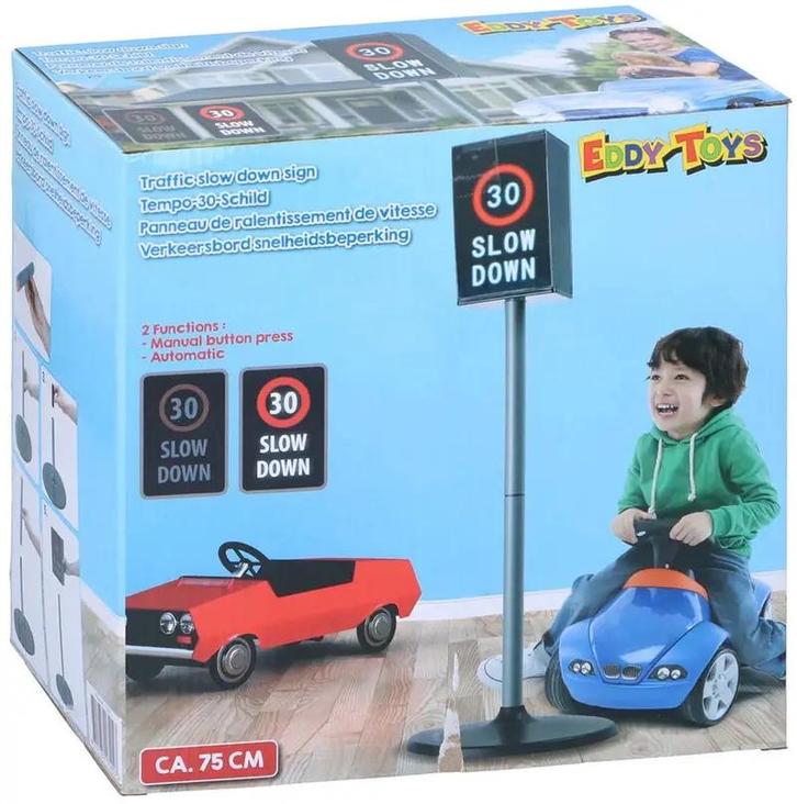 Elektronisch Speelgoed Verkeersbord 30 km/u Slow down, Kinderen en Baby's, Speelgoed | Educatief en Creatief, Nieuw, Verzenden