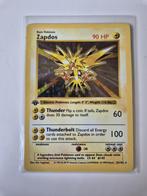 Pokémon Zapdos BS16 1st Edition Shadowles Holo 1999 LP, Ophalen of Verzenden, Gebruikt, Losse kaart