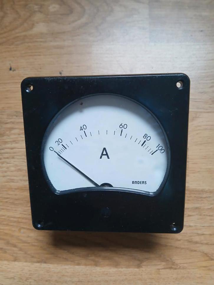 Anders Ampèremeter - Vintage Analoog Meetinstrument, Antiek en Kunst, Antiek | Gereedschap en Instrumenten, Ophalen of Verzenden
