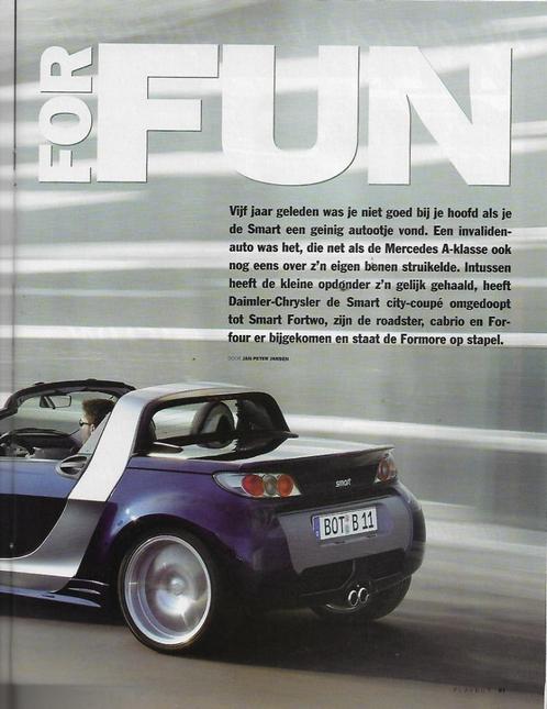 Reportage SMART, Playboy 2004 (NL)., Boeken, Auto's | Folders en Tijdschriften, Zo goed als nieuw, Overige merken, Verzenden