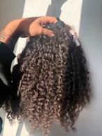 Raw Indian Curly Hair Bundles 3x18 inch, Ophalen of Verzenden, Nieuw, Pruik of Haarverlenging