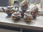 Kleurrijk thee servies vele delen - eierschaal kopjes, Ophalen