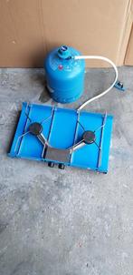 Camping gasstel met volle gas fles R907, Caravans en Kamperen, Kampeeraccessoires, Ophalen, Zo goed als nieuw