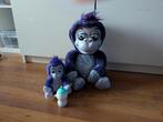 Tiki en Toko gorilla's interactieve knuffel van Animagic, Ophalen of Verzenden, Zo goed als nieuw, Overige typen