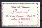 1606 Tiel hotel cafe rest CENTRUM, Ophalen of Verzenden, Nederland
