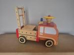 Houten loopwagen / vrachtwagen met gereedschap, Ophalen, Gebruikt, Duw- of Trekspeelgoed