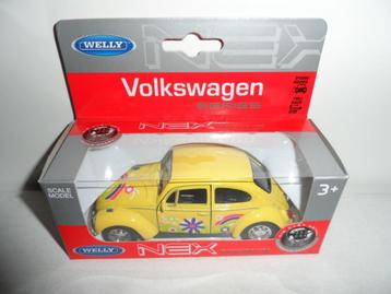 Welly - Volkswagen Kever (geel) 1:36 beschikbaar voor biedingen