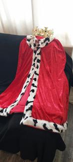 Koningsmantel met kroon - Verkleedkleding kind, Zo goed als nieuw, Kleding, Maat 34 (XS) of kleiner, Geen merk