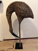 Bamboe en rotan vogellamp, jaren 1960,US, Antiek en Kunst, Antiek | Lampen, Ophalen