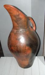 Grote zware vaas, kruik, pot mooi als decoratie hoogte 57 cm, Gebruikt, Overige kleuren, 50 tot 75 cm, Aardewerk of Porselein