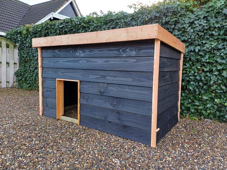 Douglas hondenhok | Duurzaam materiaal | Plaatje in de tuin!, Dieren en Toebehoren, Hondenhokken, Nieuw, Hondenhok, 65 tot 100 cm