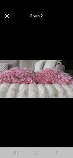 2 Roze sierkussens 45x45 cm - Hoofddorp, Ophalen of Verzenden, Gebruikt, Roze, Vierkant